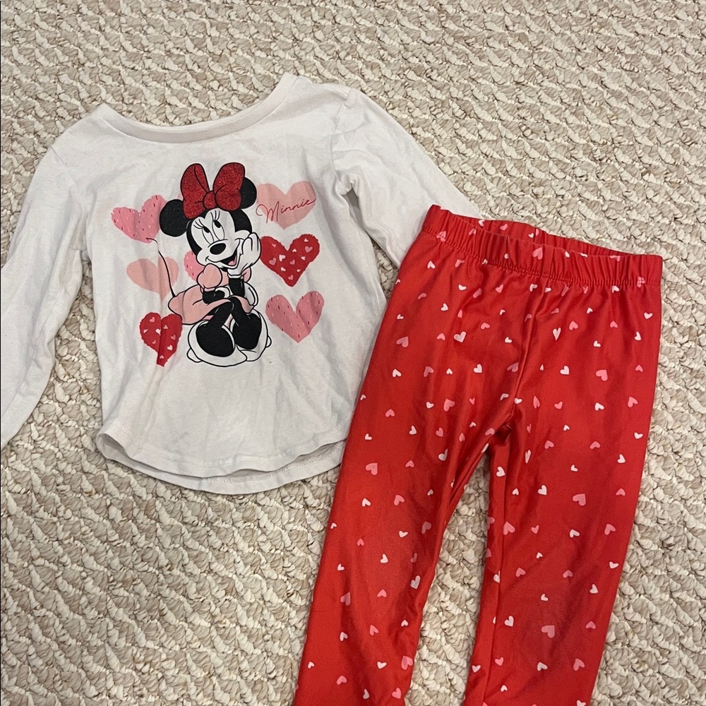Disney Minnie Mouse Kids Set - White and Red- Valentine’s!